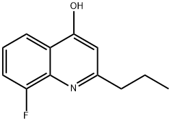 8-FLUORO-2-PROPYL-4-QUINOLINOL Structure