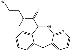10,11-Dihydro-N-(2-hydroxyethyl)-N-methyl-5H-pyrido[2,3-c][2]benzazepine-10-carboxamide Structure