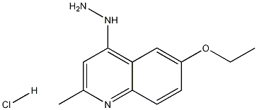 6-ETHOXY-4-HYDRAZINO-2-메틸퀴놀린염화물 구조식 이미지