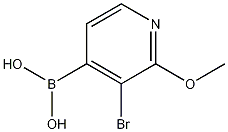 3-Bromo-2-methoxypyridine-4-boronic acid 구조식 이미지