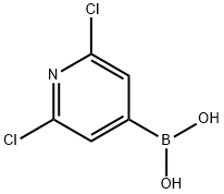 2,6-Dichloropyridine-4-boronicacid 구조식 이미지