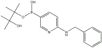 6-(Benzylamino)pyridine-3-boronic acid pinacol ester 구조식 이미지