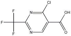 4-chloro-2-(trifluoromethyl)pyrimidine-5-carboxylic acid Structure