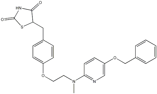 5-{4-[2-[(5-Benzyloxypyridin-2-yl)methylamino]ethoxy]benzyl}thiazolidine-2,4-dione Structure