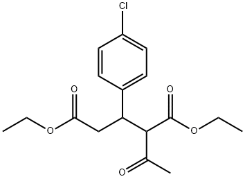 디에틸2-아세토-3-(4-클로로페닐)글루타레이트 구조식 이미지