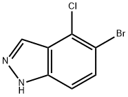 5-Bromo-4-chloro-1H-indazole Structure