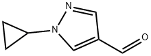 1-cyclopropyl-1H-pyrazole-4-carbaldehyde Structure