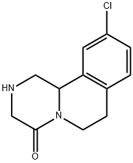 10-CHLORO-2,3,6,7-TETRAHYDRO-1H-PYRAZINO[2,1-A]ISOQUINOLIN-4(11BH)-ONE 구조식 이미지