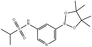 N-(5-(4,4,5,5-tetramethyl-1,3,2-dioxaborolan-2-yl)pyridin-3-yl)propane-2-sulfonamide Structure