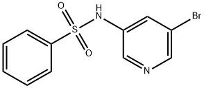 N-(5-브로모피리딘-3-일)벤젠술폰아미드 구조식 이미지