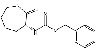 벤질(R)-2-옥소아제판-3-일카바메이트 구조식 이미지
