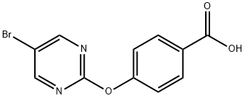 4-[(5-bromopyrimidin-2-yl)oxy]benzoic acid Structure