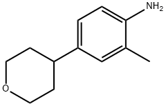 2-메틸-4-(테트라히드로-피란-4-일)-페닐아민 구조식 이미지