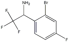 벤젠메탄아민,2-브로모-4-플루오로-.알파.-(트리플루오로메틸)- 구조식 이미지