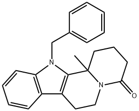 12-BENZYL-12B-METHYL-1,2,3,6,7,12B-HEXAHYDROINDOLO[2,3-A]QUINOLIZIN-4(12H)-ONE Structure