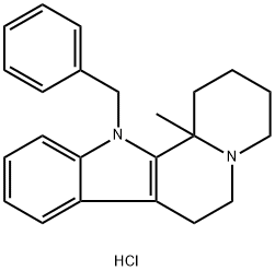 12-BENZYL-12B-METHYL-1,2,3,4,6,7,12,12B-OCTAHYDROINDOLO[2,3-A]QUINOLIZINE HYDROCHLORIDE Structure