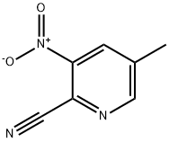 5-Methyl-3-nitro-2-pyridinecarbonitrile 구조식 이미지