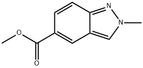Methyl 2-methyl-indazole-5-carboxylate Structure