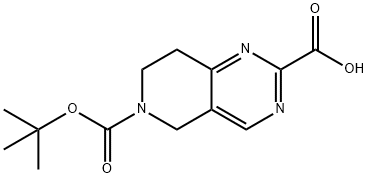 6-(tert-butoxycarbonyl)-5,6,7,8-tetrahydropyrido[4,3-d]pyrimidine-2-carboxylic acid Structure