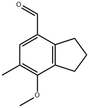 7-methoxy-6-methyl-2,3-dihydro-1H-indene-4-carbaldehyde Structure