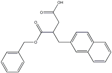 2-나프탈렌-2-일메틸-숙신산1-벤질에스테르 구조식 이미지