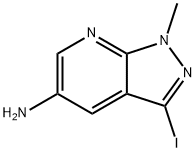 5-Amino-1-methyl-3-iodo-1H-pyrazolo[3,4-b]pyridine 구조식 이미지