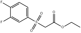 2-[(3,4-디플루오로페닐)술포닐]아세트산에틸에스테르 구조식 이미지