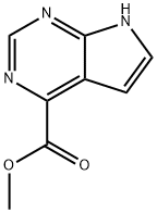 메틸7H-피롤로[2,3-d]피리미딘-4-카르복실레이트 구조식 이미지