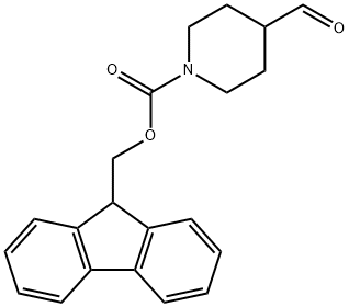 N-FMOC-piperidine-4-carbaldehyde 구조식 이미지