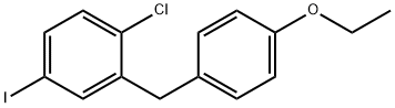 4-요오도-1-클로로-2-(4-에톡시벤질)벤젠 구조식 이미지