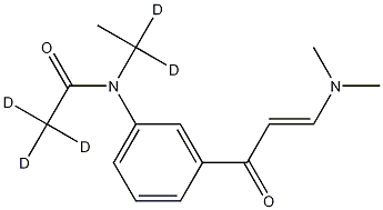 N-[3-(3-디메틸아미노아크릴로일)페닐]-N-에틸아세트아미드-d5 구조식 이미지