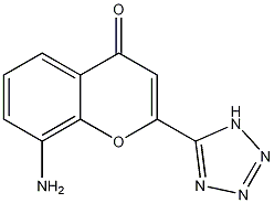8-Amino-4-oxo-2-tetrazol-5-yl-4H-1-benzopyran Structure