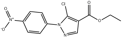 ethyl 5-chloro-1-(4-nitrophenyl)-1H-pyrazole-4-carboxylate Structure