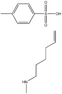 N-METHYLHEX-5-EN-1-AMINE4-메틸벤젠술폰산염 구조식 이미지