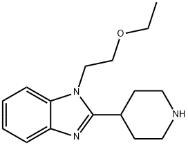 1-(2-Ethoxy-ethyl)-2-piperidin-4-yl-1H-benzimidazole 구조식 이미지