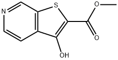 3-Hydroxy-thieno[2,3-c]pyridine-2-carboxylic acid methyl ester Structure