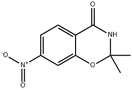 2,2-DIMETHYL-7-NITRO-2H-BENZO[E][1,3]OXAZIN-4(3H)-ONE 구조식 이미지