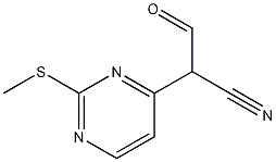 2-(2-(methylthio)pyrimidin-4-yl)-3-oxopropanenitrile 구조식 이미지