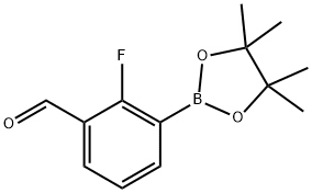 2-Fluoro-3-(4,4,5,5-tetramethyl-1,3,2-dioxaborolan-2-yl)benzaldehyde Structure