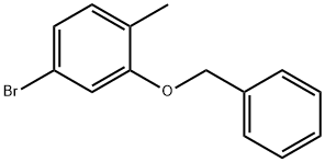 1-벤질록시-5-브로모-2-메틸벤젠 구조식 이미지