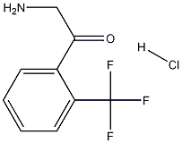 2-아미노-1-(2-(트리플루오로메틸)페닐)에타논염산염 구조식 이미지
