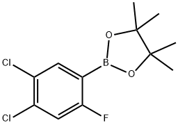2-(4,5-Dichloro-2-fluorophenyl)-4,4,5,5-tetramethyl-1,3,2-dioxaborolane Structure