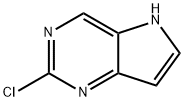 2-CHLORO-5H-PYRROLO[3,2-D]PYRIMIDINE Structure