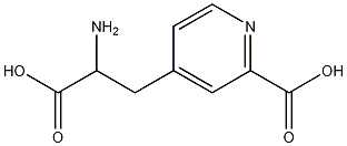 alpha-Amino-2-carboxy-4-pyridinepropanoic acid Structure
