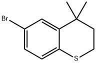 6-Bromo-3,4-dihydro-4,4-dimethyl-2H-1-benzothiopyran Structure