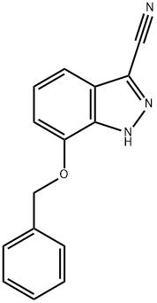 1H-Indazole-3-carbonitrile, 7-(phenylmethoxy)- Structure