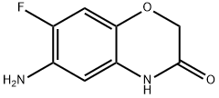 7-Fluoro-6-amino-2H-1,4-benzoxazin-3(4H)-one 구조식 이미지