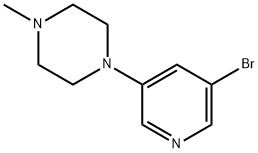 1-(5-bromopyridin-3-yl)-4-methylpiperazine 구조식 이미지