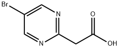 (5-Bromopyrimidin-2-yl)acetic acid 구조식 이미지