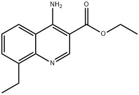 4-Amino-8-ethylquinoline-3-carboxylic acid ethyl ester Structure